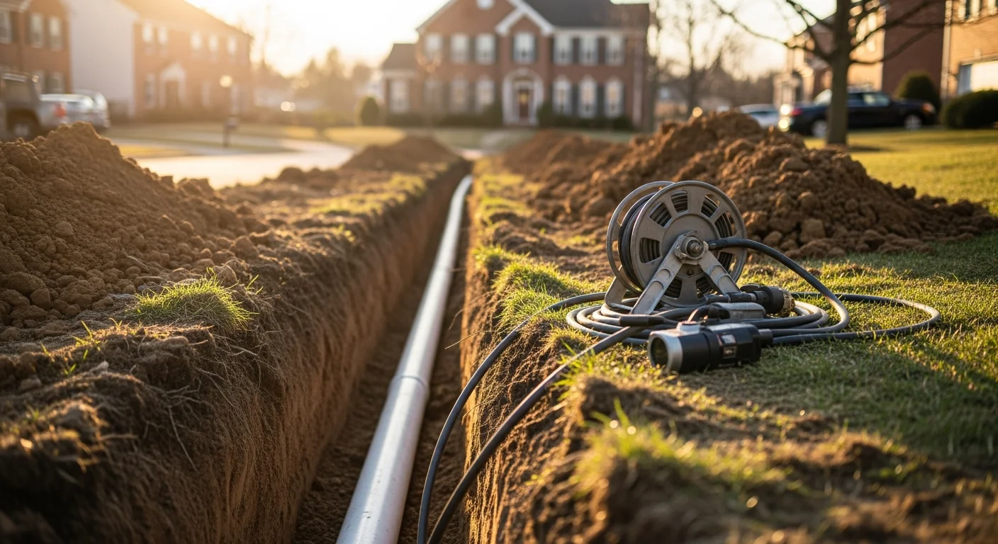 Sewer camera inspection equipment for underground line diagnosis