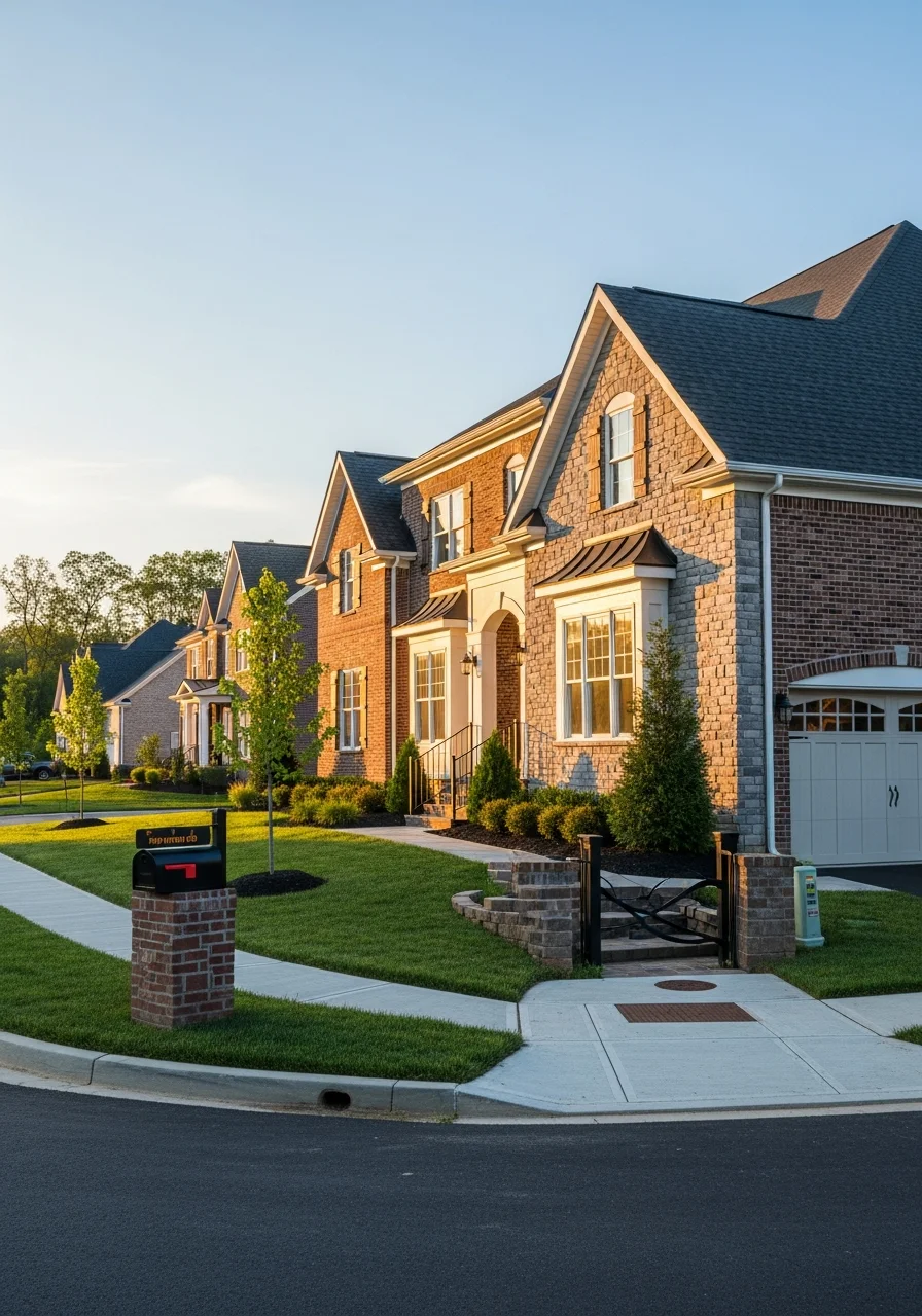 Sterling home exterior showing contemporary design, clean lines, and modern construction.